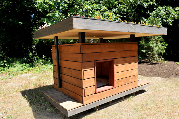  Pet Houses Offer Creature Comforts: green roof dog, cat, bird houses