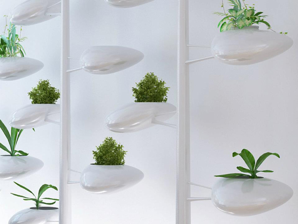 Self-Watering Indoor Hydroponic Vertical Garden System Doubles as ...