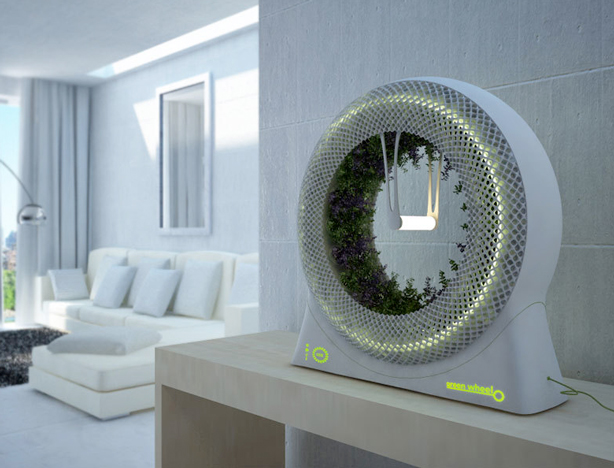 ... Outer Space to Small Space: Rotary Indoor Hydroponic Garden on Shelf