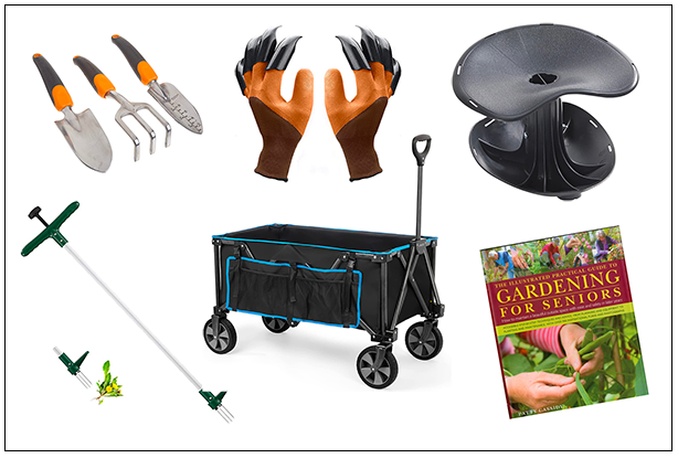 gardening for seniors montage 10 Finest Ergonomic Gardening Instruments